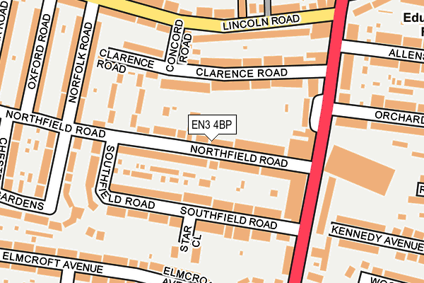 EN3 4BP map - OS OpenMap – Local (Ordnance Survey)