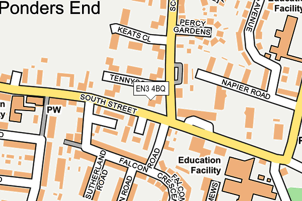 EN3 4BQ map - OS OpenMap – Local (Ordnance Survey)