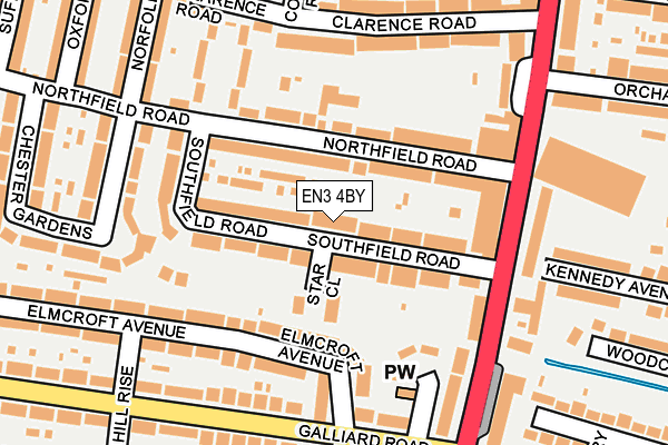 EN3 4BY map - OS OpenMap – Local (Ordnance Survey)