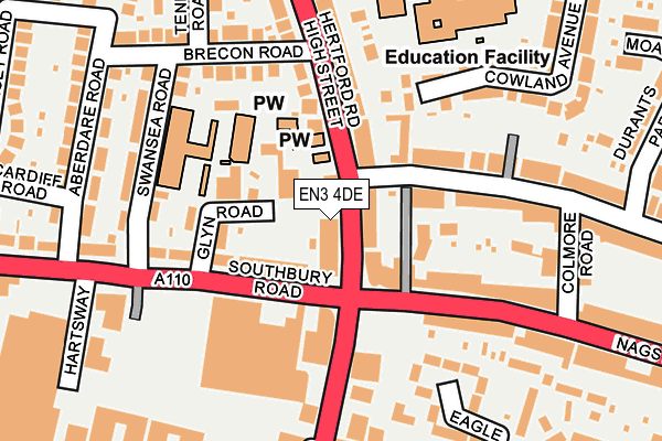 EN3 4DE map - OS OpenMap – Local (Ordnance Survey)
