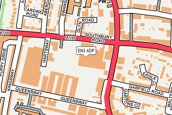 EN3 4DP map - OS OpenMap – Local (Ordnance Survey)