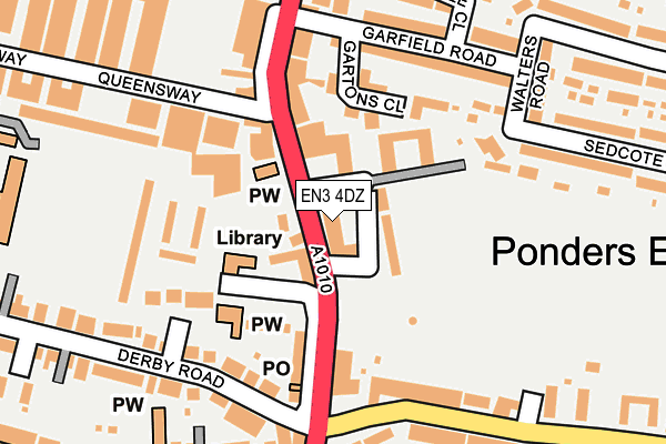 EN3 4DZ map - OS OpenMap – Local (Ordnance Survey)