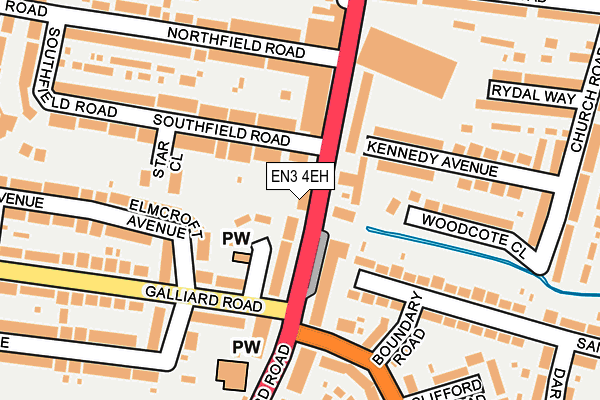 EN3 4EH map - OS OpenMap – Local (Ordnance Survey)