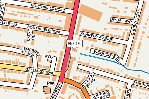 EN3 4EJ map - OS OpenMap – Local (Ordnance Survey)