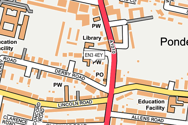 EN3 4EY map - OS OpenMap – Local (Ordnance Survey)
