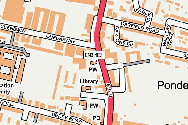 EN3 4EZ map - OS OpenMap – Local (Ordnance Survey)