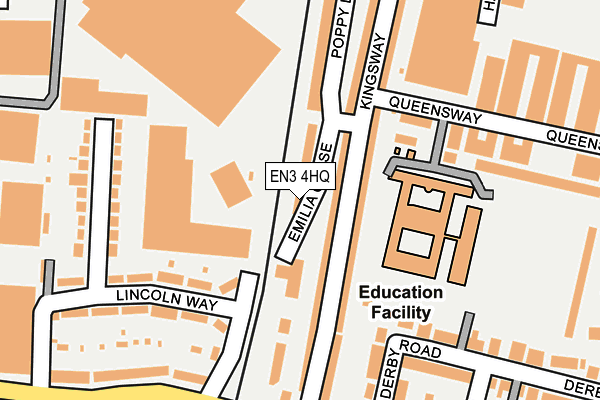 EN3 4HQ map - OS OpenMap – Local (Ordnance Survey)