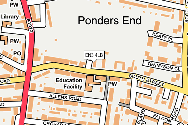 EN3 4LB map - OS OpenMap – Local (Ordnance Survey)