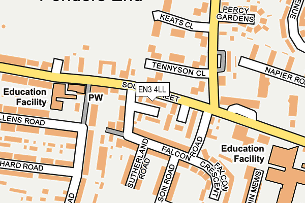 EN3 4LL map - OS OpenMap – Local (Ordnance Survey)