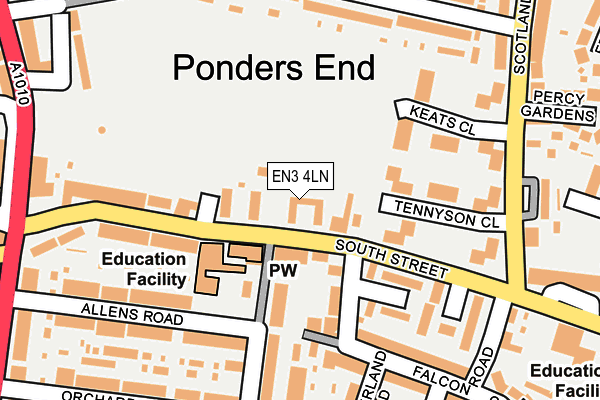 EN3 4LN map - OS OpenMap – Local (Ordnance Survey)