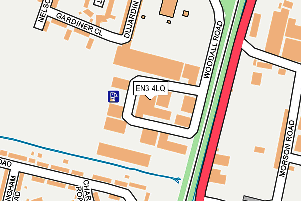 EN3 4LQ map - OS OpenMap – Local (Ordnance Survey)