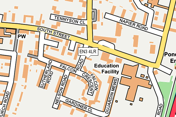 EN3 4LR map - OS OpenMap – Local (Ordnance Survey)