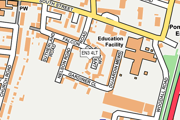 EN3 4LT map - OS OpenMap – Local (Ordnance Survey)