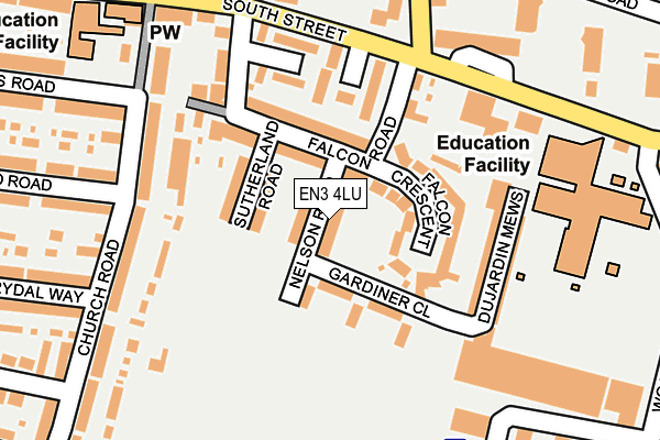 EN3 4LU map - OS OpenMap – Local (Ordnance Survey)