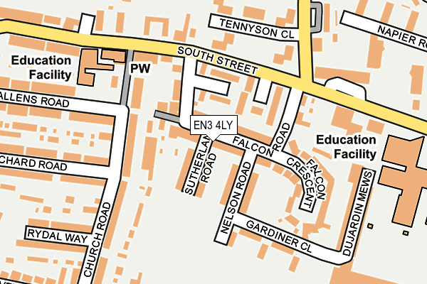 EN3 4LY map - OS OpenMap – Local (Ordnance Survey)