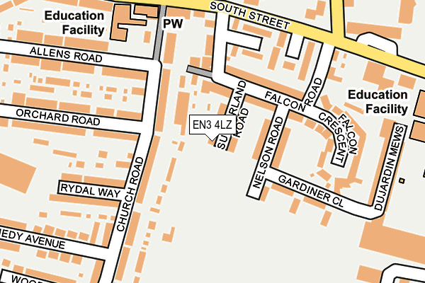 EN3 4LZ map - OS OpenMap – Local (Ordnance Survey)