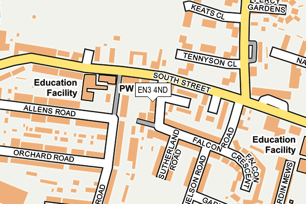 EN3 4ND map - OS OpenMap – Local (Ordnance Survey)