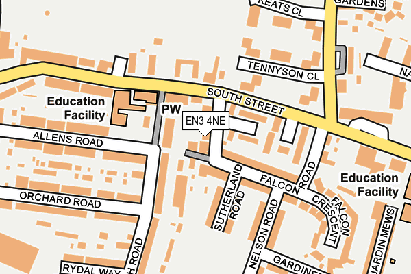 EN3 4NE map - OS OpenMap – Local (Ordnance Survey)