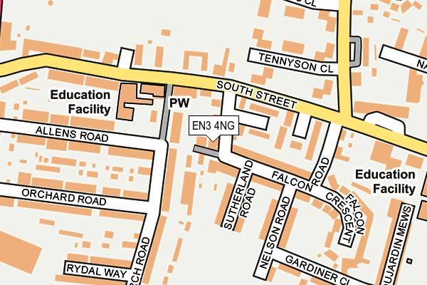 EN3 4NG map - OS OpenMap – Local (Ordnance Survey)