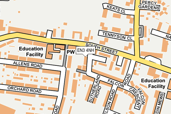 EN3 4NH map - OS OpenMap – Local (Ordnance Survey)