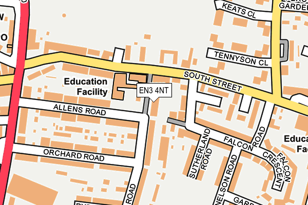 EN3 4NT map - OS OpenMap – Local (Ordnance Survey)