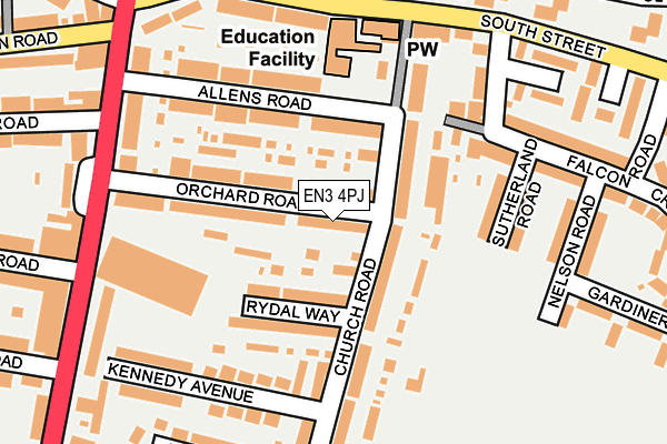 EN3 4PJ map - OS OpenMap – Local (Ordnance Survey)