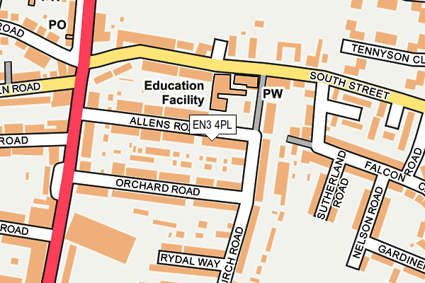 EN3 4PL map - OS OpenMap – Local (Ordnance Survey)