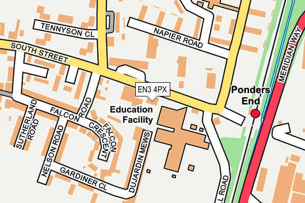EN3 4PX map - OS OpenMap – Local (Ordnance Survey)