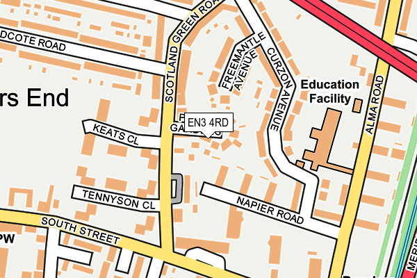 EN3 4RD map - OS OpenMap – Local (Ordnance Survey)