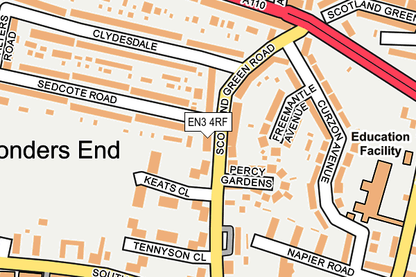 EN3 4RF map - OS OpenMap – Local (Ordnance Survey)