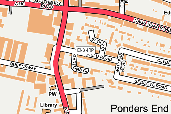 EN3 4RP map - OS OpenMap – Local (Ordnance Survey)