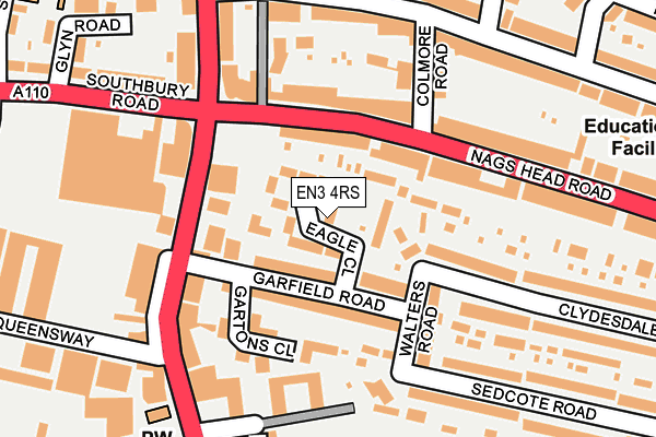 EN3 4RS map - OS OpenMap – Local (Ordnance Survey)