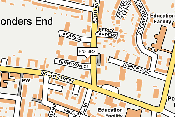 EN3 4RX map - OS OpenMap – Local (Ordnance Survey)