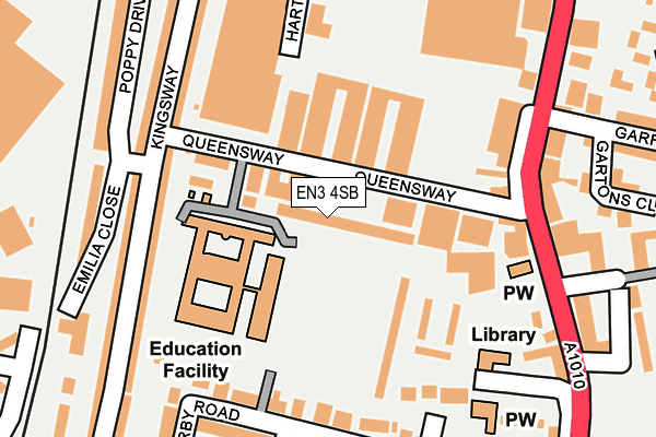 EN3 4SB map - OS OpenMap – Local (Ordnance Survey)
