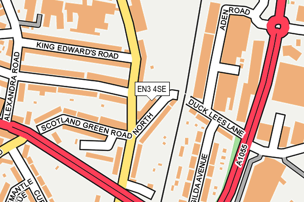 EN3 4SE map - OS OpenMap – Local (Ordnance Survey)