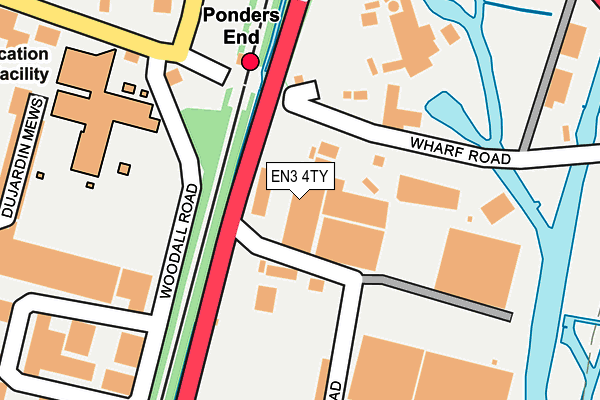 EN3 4TY map - OS OpenMap – Local (Ordnance Survey)
