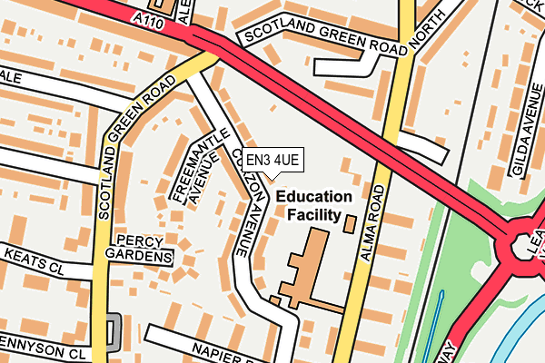 EN3 4UE map - OS OpenMap – Local (Ordnance Survey)