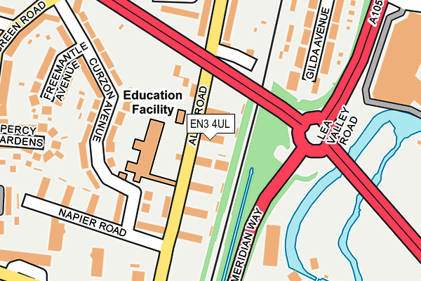 EN3 4UL map - OS OpenMap – Local (Ordnance Survey)