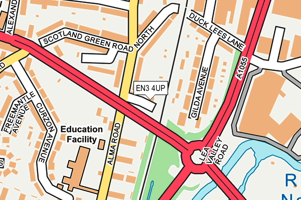 EN3 4UP map - OS OpenMap – Local (Ordnance Survey)