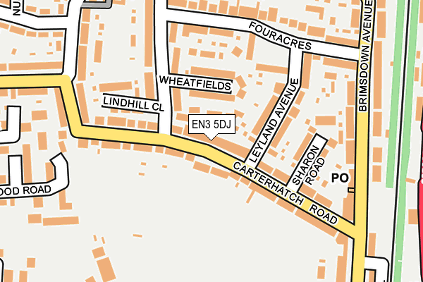 EN3 5DJ map - OS OpenMap – Local (Ordnance Survey)