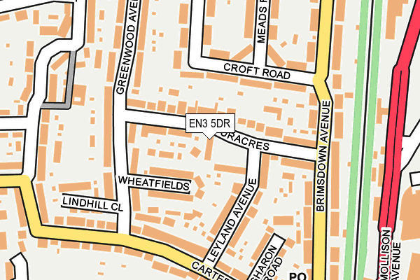 EN3 5DR map - OS OpenMap – Local (Ordnance Survey)