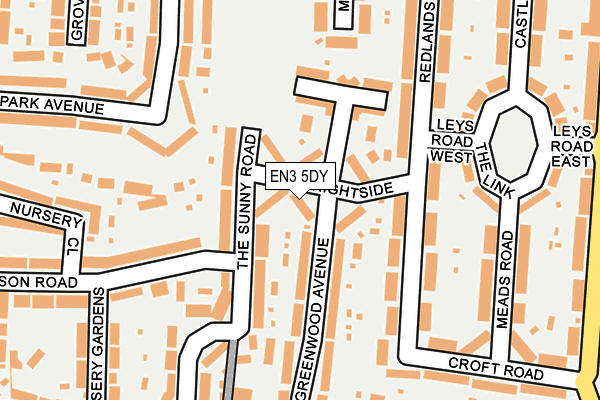 EN3 5DY map - OS OpenMap – Local (Ordnance Survey)