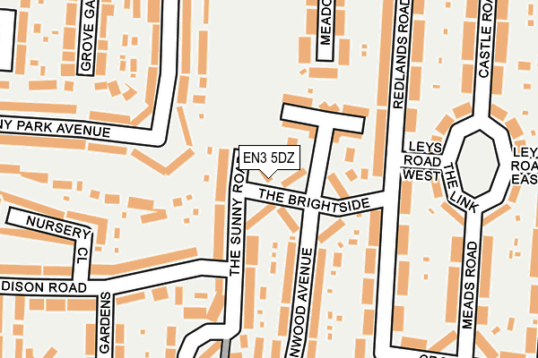 EN3 5DZ map - OS OpenMap – Local (Ordnance Survey)