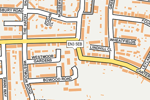 EN3 5EB map - OS OpenMap – Local (Ordnance Survey)