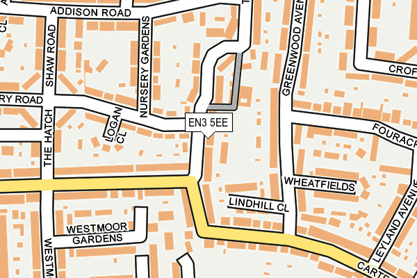 EN3 5EE map - OS OpenMap – Local (Ordnance Survey)