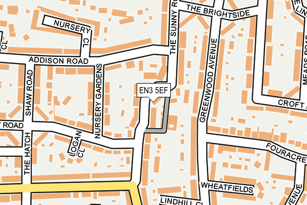 EN3 5EF map - OS OpenMap – Local (Ordnance Survey)