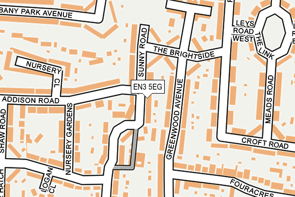 EN3 5EG map - OS OpenMap – Local (Ordnance Survey)