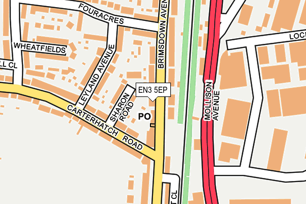 EN3 5EP map - OS OpenMap – Local (Ordnance Survey)