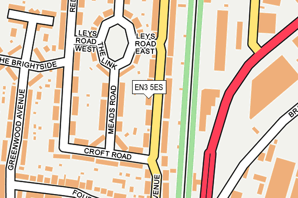 EN3 5ES map - OS OpenMap – Local (Ordnance Survey)