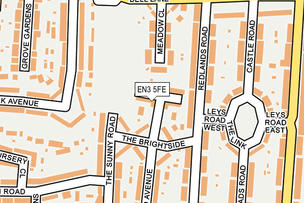 EN3 5FE map - OS OpenMap – Local (Ordnance Survey)